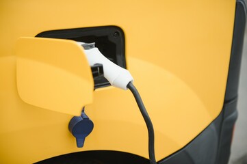 Charging an electric car - ecological way of driving.