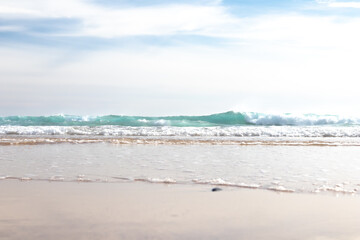 Waves on the beach. beautiful colours/colours