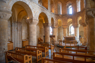 St John's Chapel inside White Tower. Tower of London is a historic castle on the north bank of...