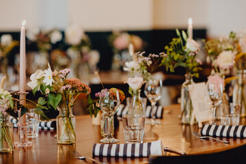 Repas festif au restaurant