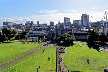 Cardiff Castle and the Millennium Stadium - Wales