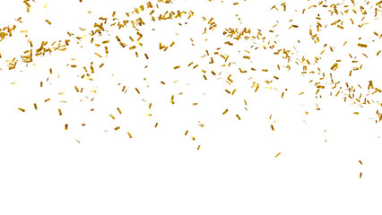 golden glitter confetti - obrazy, fototapety, plakaty