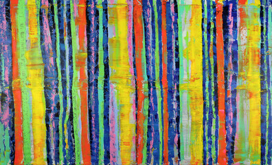 Abstract painting about hot jungle