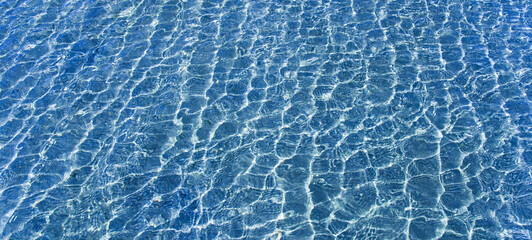 Beautiful clear water reflecting in the sun