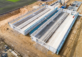 Stallbau - Neubau eines modernen Schweinestalles f&uuml;r mehr Tierwohl, Luftbild