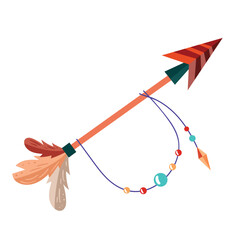 arrow with feathers Boho style