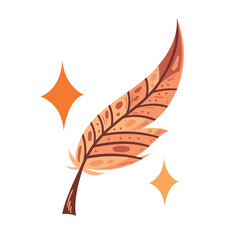 feather bird Boho style