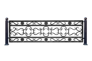 Durable decorative forged fence.