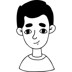 Cute boy. Portrait doodle