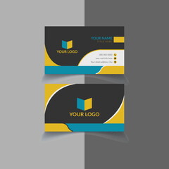 Unique modern stylish business card template design vector