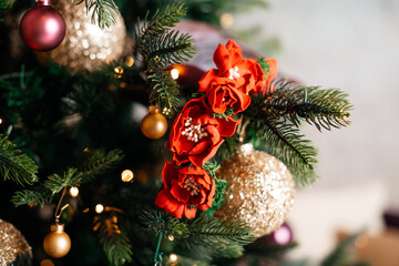 Mädchen Kopfschmuck Rot Blumenkranz-Haarreif / Haarband