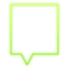 Neon Light Speech Bubble Icon | Retro | 80s Disco