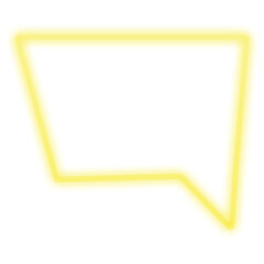 Neon Light Speech Bubble Icon | Retro | 80s Disco