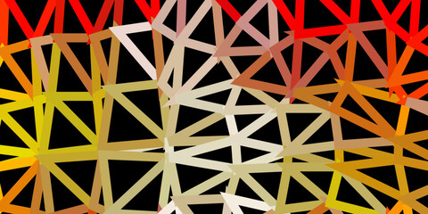 Light orange vector gradient polygon texture.