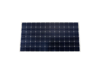 Panneau solaire sur un fond transparent