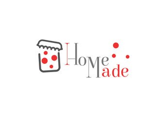 Homemade organic product creative logo concept