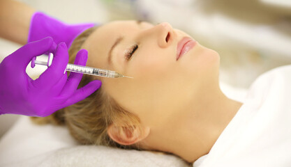 Concept of rejuvenation.Volume lifting.Hyaluronic acid injections for specific areas.