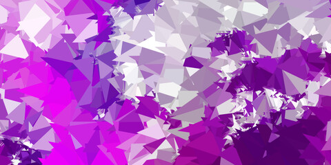 Dark pink vector polygonal background.