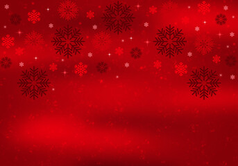 Magic christmas snowflakes background.