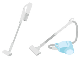 掃除機のイラストのセット
