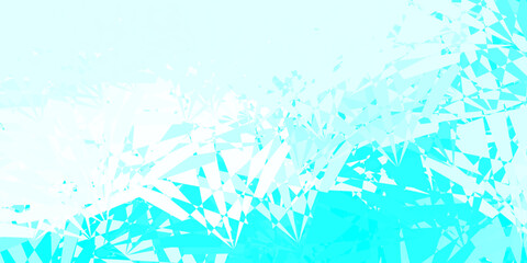 Light Blue, Green vector layout with triangle forms.