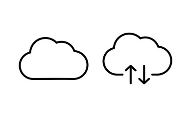 Cloud icon vector for web and mobile app. cloud sign and symbol