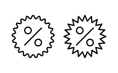 Discount icon vector for web and mobile app. Discount tag sign and symbol