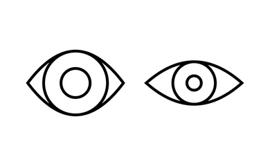 Obraz premium Eye icon vector for web and mobile app. Eye sign and symbol. Look and Vision icon.