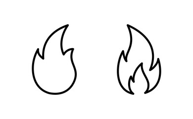 Fire icon vector for web and mobile app. fire sign and symbol