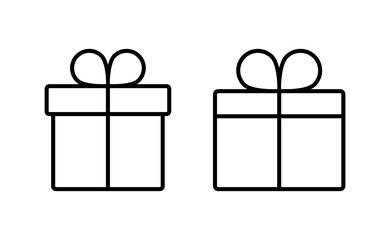 Gift icon vector for web and mobile app. gift sign and symbol. birthday gift