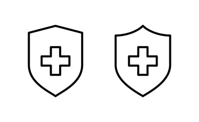 Health insurance icon vector for web and mobile app. Insurance document sign and symbol