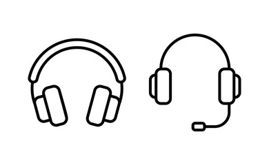 Headphone icon vector for web and mobile app. headphone sign and symbol