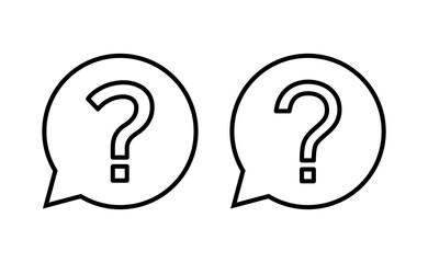 Question icon vector for web and mobile app. question mark sign and symbol