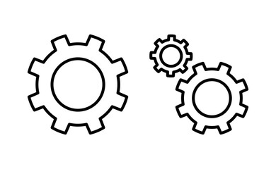 setting Icon vector for web and mobile app. Cog settings sign and symbol. Gear Sign