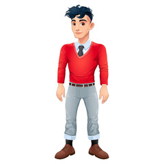 Fototapeta premium avatar man fashion