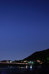 渡月橋　京都　日本