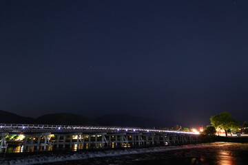 Fototapeta na wymiar 渡月橋　嵐山　京都　日本