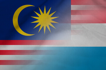 Malaysia and Luxembourg state flag international relations LUX MYS