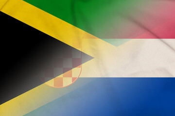 Jamaica and Croatia national flag transborder negotiation HRV JAM