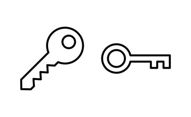 Key icon vector for web and mobile app. Key sign and symbol.