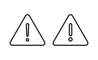 Exclamation danger sign for web and mobile app. attention sign and symbol. Hazard warning attention sign