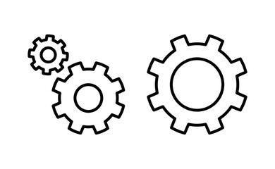 setting Icon vector for web and mobile app. Cog settings sign and symbol. Gear Sign