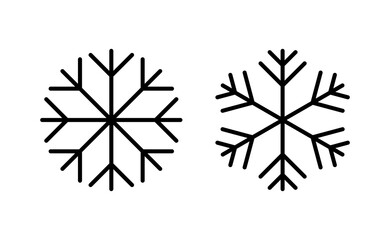 Obraz premium Snow icon vector for web and mobile app. snowflake sign and symbol