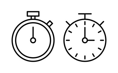 stopwatch icon vector for web and mobile app. Timer sign and symbol. Countdown icon. Period of time