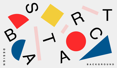 Modern minimalist abstract background design