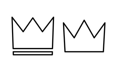 Crown icon vector for web and mobile app. crown sign and symbol