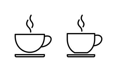 coffee cup icon vector for web and mobile app. cup a coffee sign and symbol