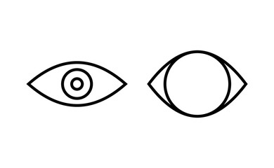 Eye icon vector for web and mobile app. Eye sign and symbol. Look and Vision icon.
