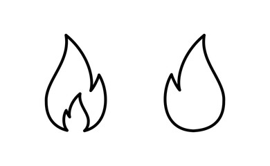 Fire icon vector for web and mobile app. fire sign and symbol