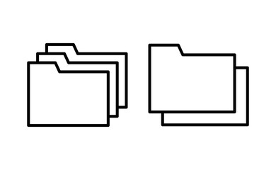 Folder icon vector for web and mobile app. folder sign and symbol